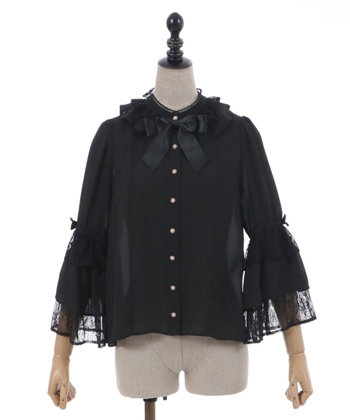 3段フリル姫袖ブラウス | kawaii | axes femme online shop 3段フリル姫袖ブラウス | kawaii | axes femme online shop
