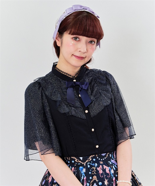チュールフリルブラウス | outlet | axes femme online shop チュールフリルブラウス | outlet | axes femme online shop