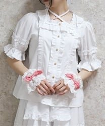 スクエア開きコットンブラウス【ランク限定Web先行販売】(白-M)