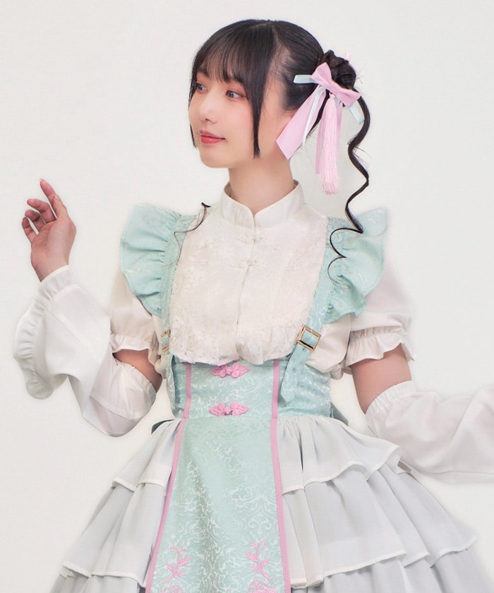 axes femme kawaii チャイナ釦ボレロ（ワイン） axes femme kawaii チャイナ釦ボレロ（ワイン）