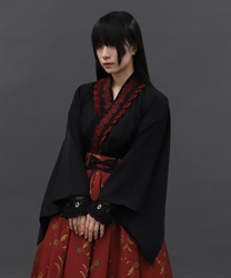 和風ブラウス【ランク限定Web先行販売】(黒-M)