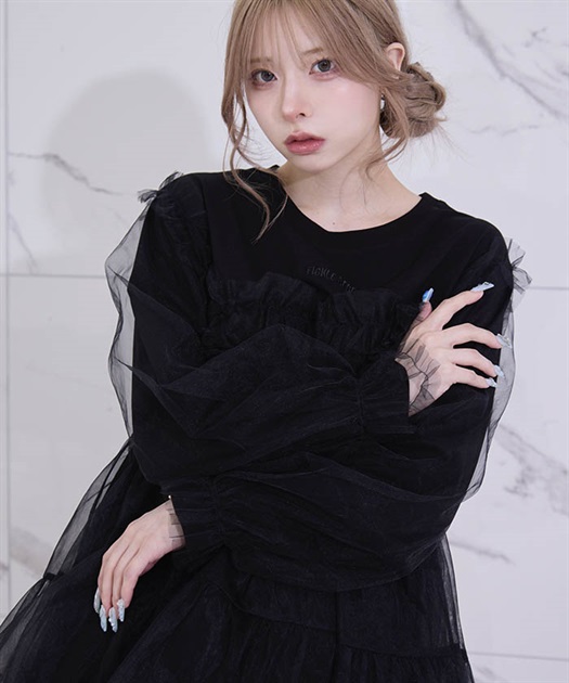 チュールスウィッチロングT | レディース服・レディース