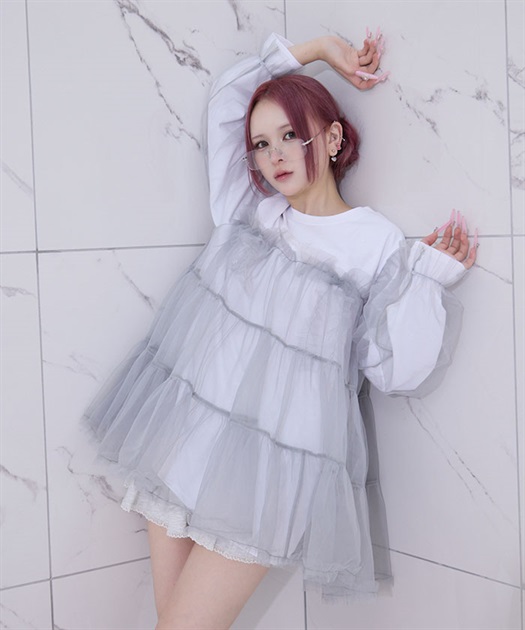 チュールスウィッチロングT | レディース服・レディース チュールスウィッチロングT | レディース服・レディース