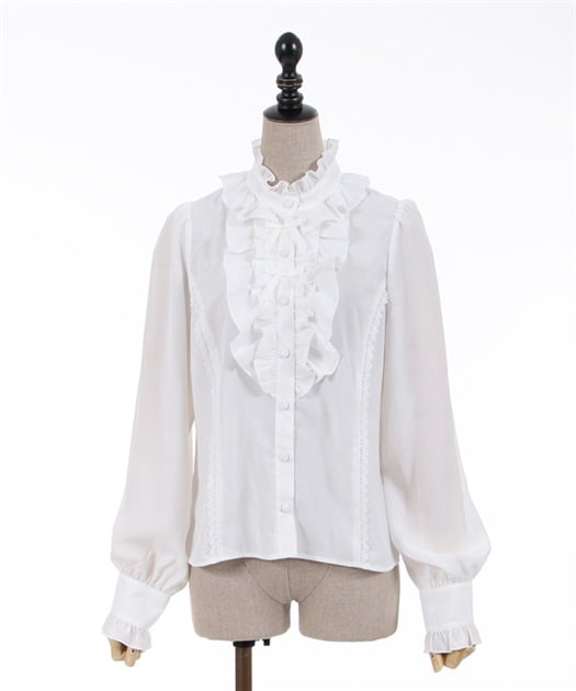 スタンドフリルブラウス | kawaii | axes femme online shop スタンドフリルブラウス | kawaii | axes femme online shop