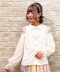 ブルーミングレースブラウス | outlet | axes femme online shop ブルーミングレースブラウス | outlet | axes femme online shop