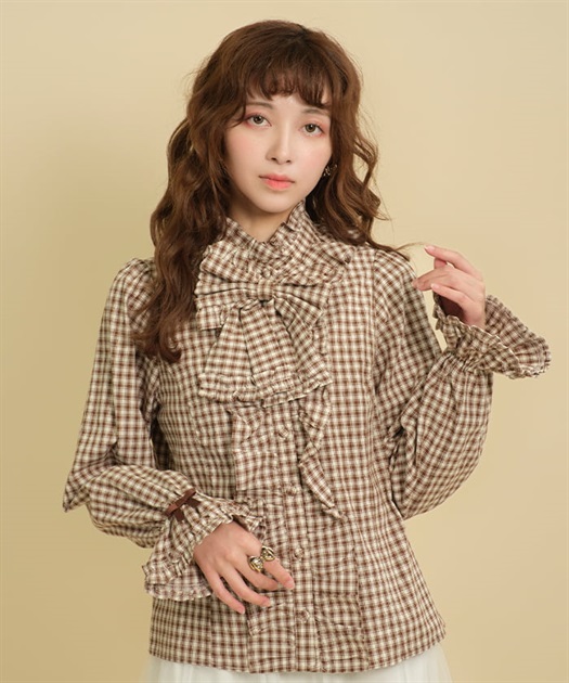 チェック柄ブラウス | kawaii | axes femme online shop チェック柄ブラウス | kawaii | axes femme online shop