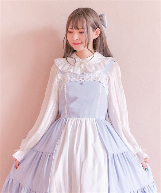 ストライプシアーブラウス | kawaii | axes femme online shop ストライプシアーブラウス | kawaii | axes femme online shop