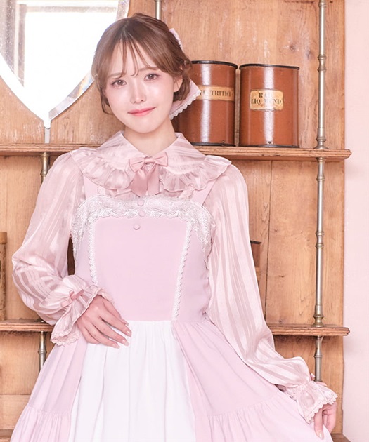 ストライプシアーブラウス | kawaii | axes femme online shop ストライプシアーブラウス | kawaii | axes femme online shop