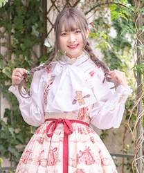 スプーン持ちのクマさんブラウス | kawaii | axes femme online shop スプーン持ちのクマさんブラウス | kawaii | axes femme online shop