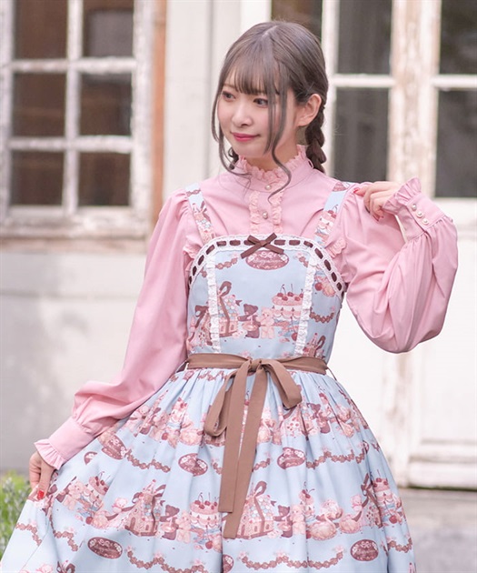 スプーン持ちのクマさんブラウス | kawaii | axes femme online shop スプーン持ちのクマさんブラウス | kawaii | axes femme online shop