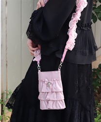 フリルスマホポシェット(ピンク-F)