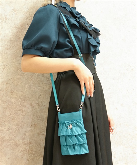 フリルスマホポシェット