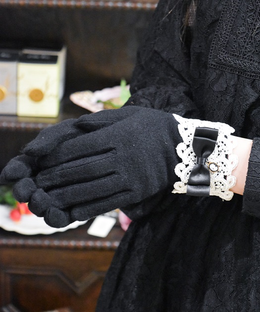 ノーブルカメオリボン手袋 | ROSE ROUGE │ axes femme onlineshop