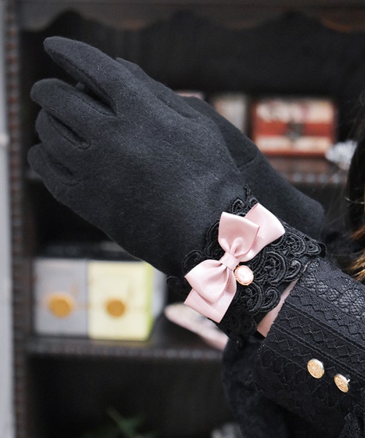 ノーブルカメオリボン手袋 | ROSE ROUGE │ axes femme onlineshop