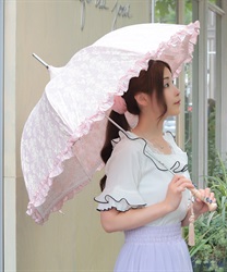 ｱﾗﾍﾞｽｸ晴雨兼用傘(淡ピンク-F)