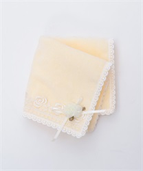 ローズレースハンカチ(イエロー-F)