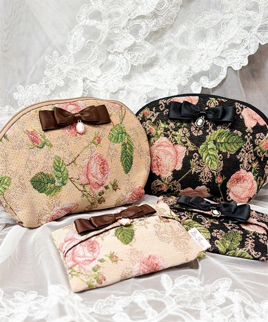 ＲＤＳＰリボン付シェルポーチ