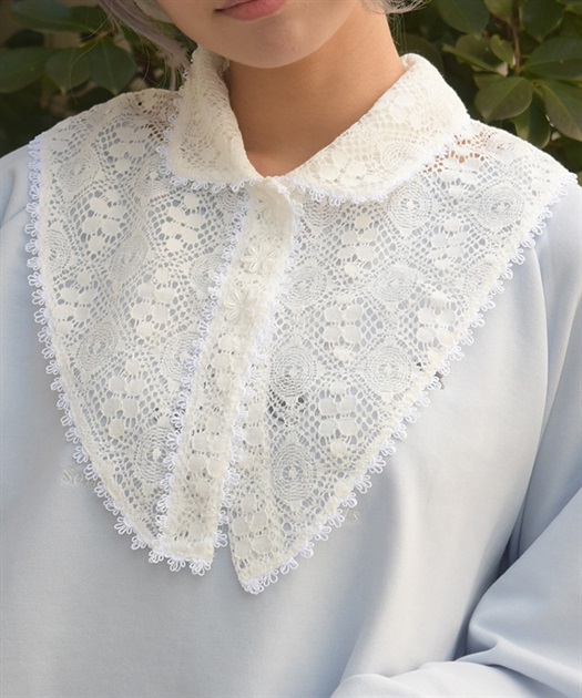 総レースショールカラーお襟