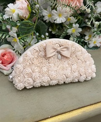 ミニローズグラスケース(生成り-F)