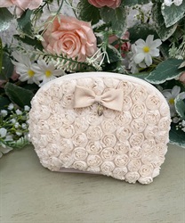 ミニローズシェルポーチ(生成り-F)