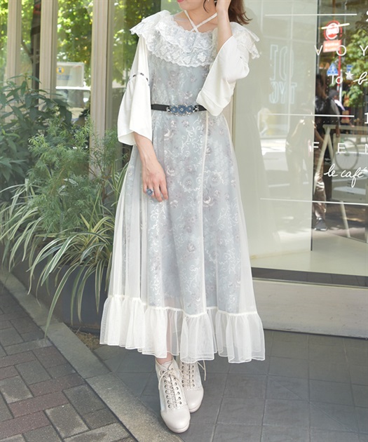 オーナメント柄レース重ワンピース | outlet | axes femme オーナメント柄レース重ワンピース | outlet | axes femme