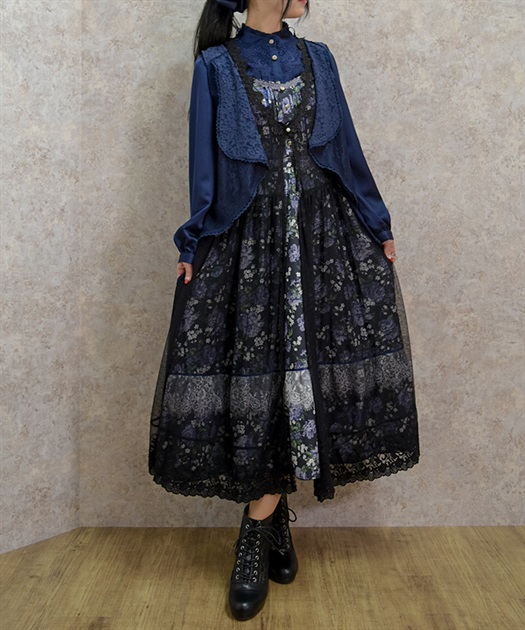 メルカリ便☆アクシーズファム☆axes femme☆ジレ ベスト レース