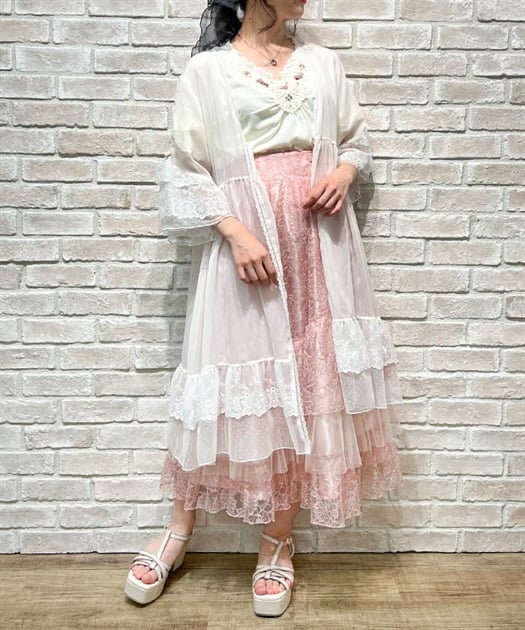 シアー×チュールレースガウン | outlet | axes femme online shop シアー×チュールレースガウン | outlet | axes femme online shop