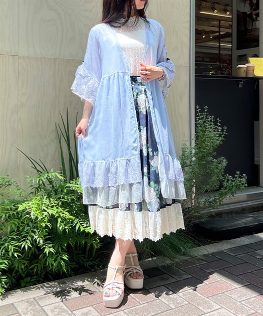 シアー×チュールレースガウン | outlet | axes femme online shop シアー×チュールレースガウン | outlet | axes femme online shop