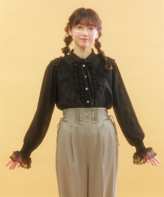 レース×シフォンフリルブラウス | レディース服・レディース レース×シフォンフリルブラウス | レディース服・レディース