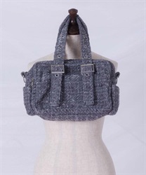 ミニツイードショルダー(グレー-F)