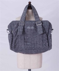 ＢＩＧツイードショルダー(グレー-F)