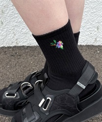 【ユニセックス】ブルーベリー靴下(黒-F)