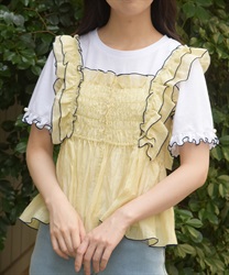 ビスチェ×Ｔシャツセット(イエロー-F)