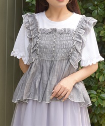 ビスチェ×Ｔシャツセット(グレー-F)