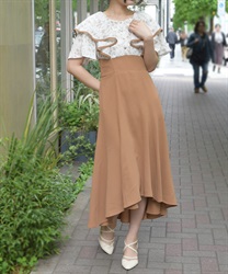 フリルドッキングワンピ(オレンジ-F)