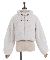 ビット付ファーコート(生成り-F)