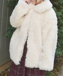 シープファーミドルコート【期間限定価格】(生成り-F)