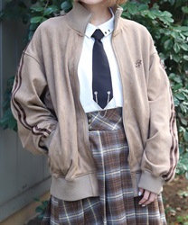 スエポンロングトラックジャケット(ベージュ-F)