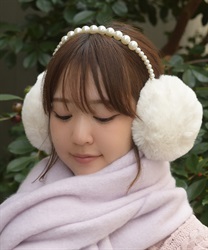 パールデザインイヤーマフ【WEB先行販売】(生成り-F)
