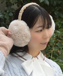 折りたたみファーイヤーマフ【WEB先行販売】(ベージュ-F)
