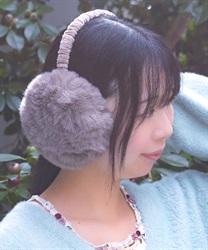 折りたたみファーイヤーマフ【WEB先行販売】(モカ-F)
