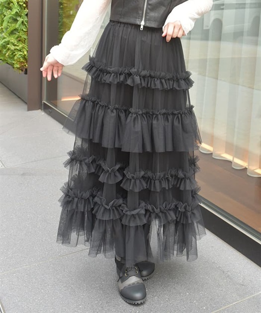 フリルチュールティアードスカート | レディース服・レディース フリルチュールティアードスカート | レディース服・レディース