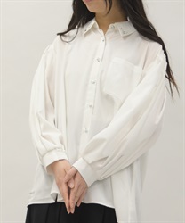 ＵＶカットボリューム袖シャツ(白-F)