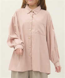 ＵＶカットボリューム袖シャツ(ピンク-F)