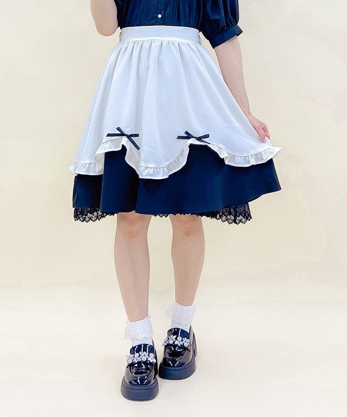フリルエプロンデザインスカート | POETIQUE | axes femme フリルエプロンデザインスカート | POETIQUE | axes femme