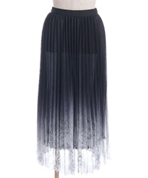 花柄グラデーションスカート(紺-F)