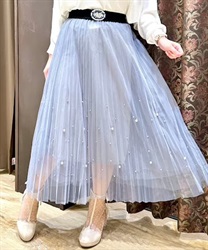 パール付きチュールスカート【期間限定価格】 | outlet | axes パール付きチュールスカート【期間限定価格】 | outlet | axes