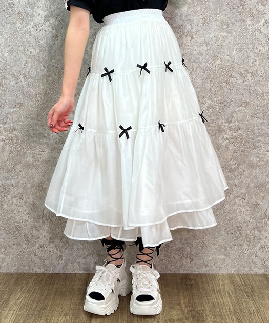 プチリボンティアードスカート | outlet | axes femme online shop プチリボンティアードスカート | outlet | axes femme online shop