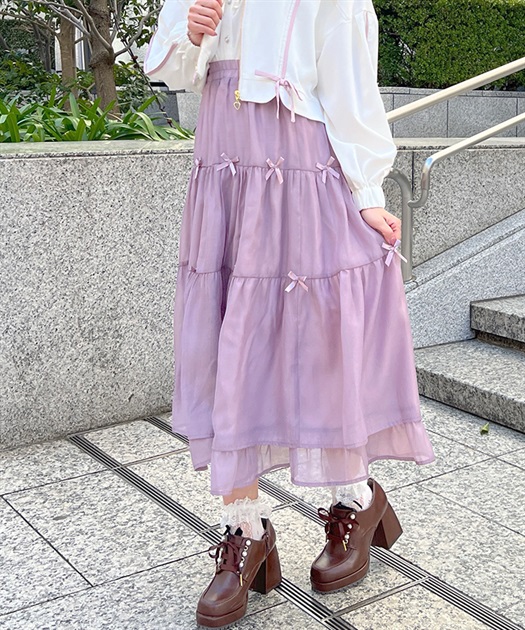 プチリボンティアードスカート | outlet | axes femme online shop プチリボンティアードスカート | outlet | axes femme online shop