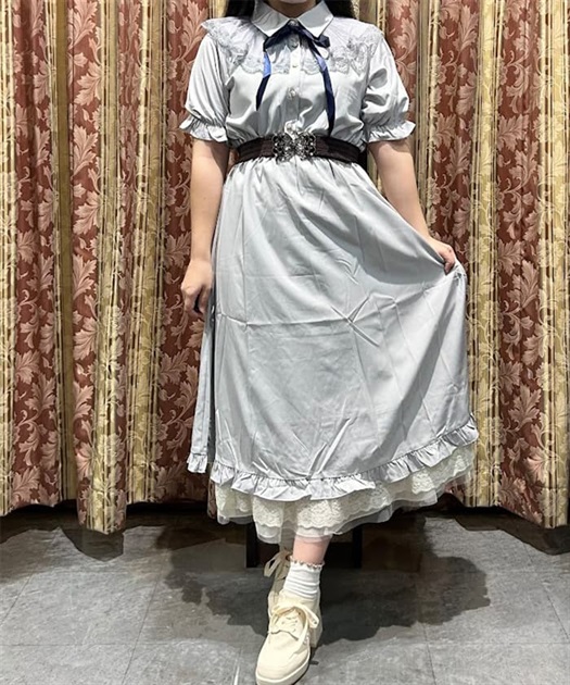 【2点セット】新品★BIG襟ワンピース、総レースブルゾン★axes femme axes femme - 【2点セット】新品☆BIG襟ワンピース、総レース